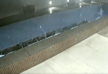 Vídeo: piscina desaba sobre garagem em prédio de luxo