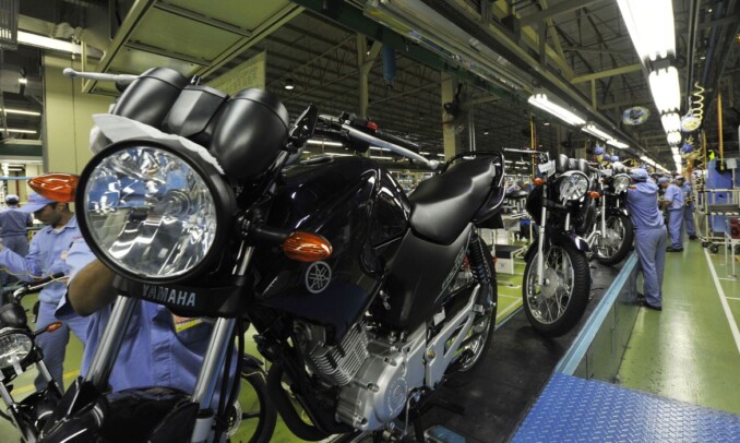 Vendas de motos caíram 17% no primeiro trimestre