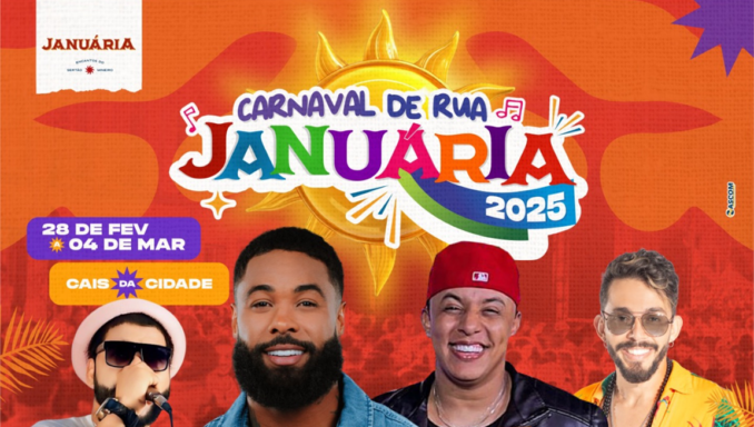 Prefeitura de Januária divulga programação oficial do Carnaval de Rua 2025