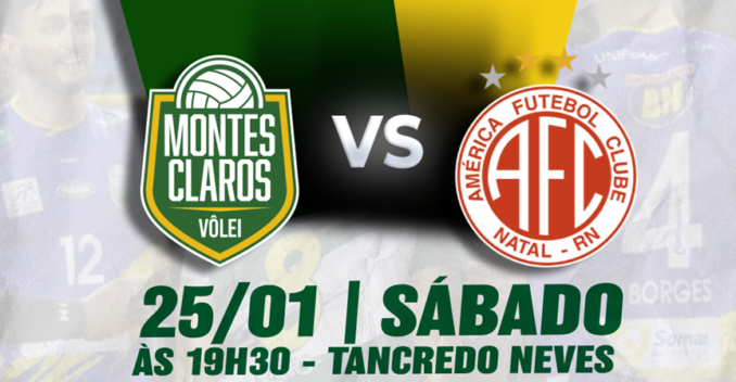 MOC Vôlei destina parte da renda de jogo contra o América-RN para apoiar associação de autismo